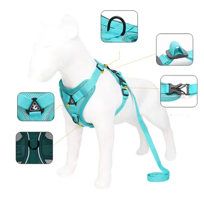 Pet Planet Harnais de poitrine réfléchissant pour chien et chat