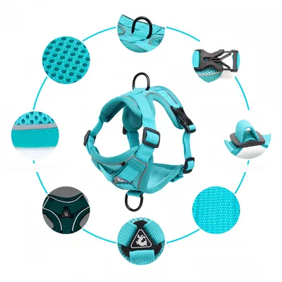 Pet Planet Harnais de poitrine réfléchissant pour chien et chat