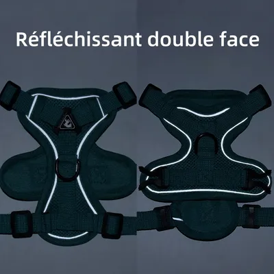 Pet Planet Harnais de poitrine réfléchissant pour chien et chat