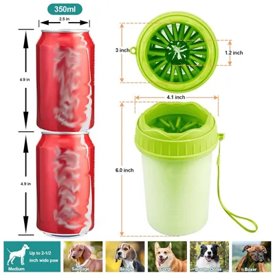 ZooVenture Doux Confortable Nettoyeur De Pattes Pour Chiens
