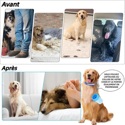 Pet Planet ZooVenture Doux Confortable Nettoyeur De Pattes Pour Chiens