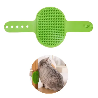 Pet Planet Gratte chat avec peigne de massage en silicone 2 articles