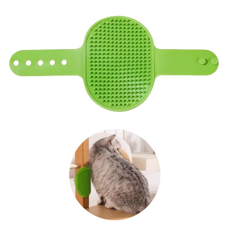 Pet Planet Gratte chat avec peigne de massage en silicone 2 articles