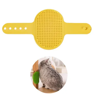 Pet Planet Gratte chat avec peigne de massage en silicone 2 articles Pet Planet Gratte chat avec peigne de massage en silicone 2 articles