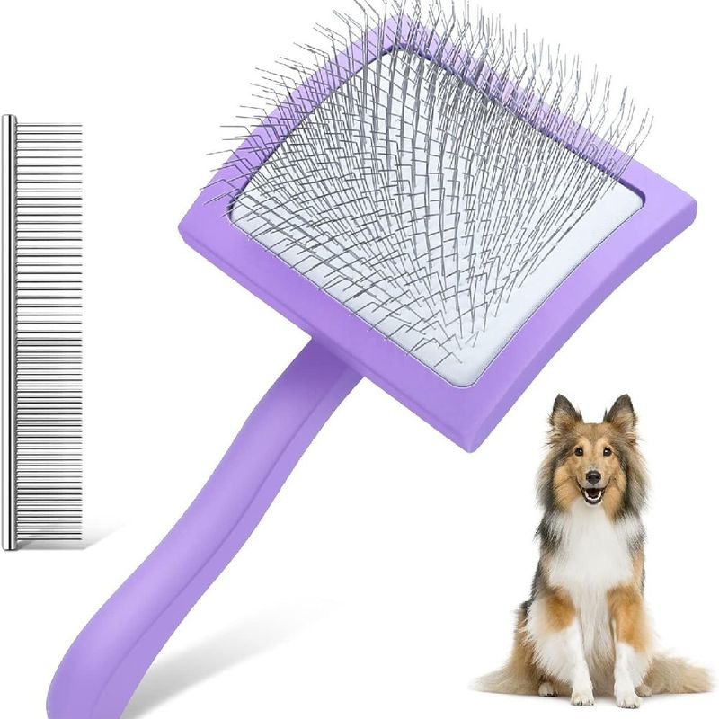 Petopia Brosse à poils longue pour chien et chat