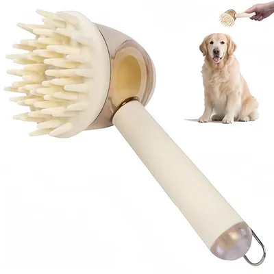 ZooVenture Distributeur de Savon Intégré Brosse de Douche pour Chien