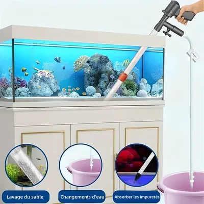 Pet Planet Aspirateur de sable pneumatique pour aquarium