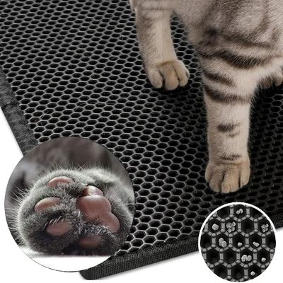 Petopia Tapis de litière pour chat design nid d'abeille60*35cm