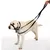 Petopia  Corde de traction double usage pour chien noir Petopia  Corde de traction double usage pour chien noir