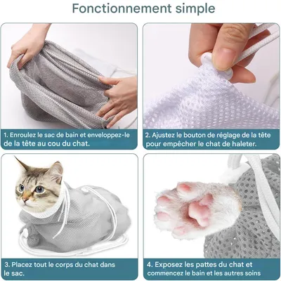 Pet Planet Sac de douche pour chat