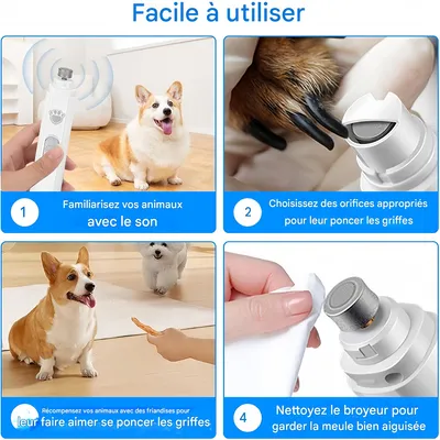 Pet Planet Lime à ongles électrique pour chat et chien
