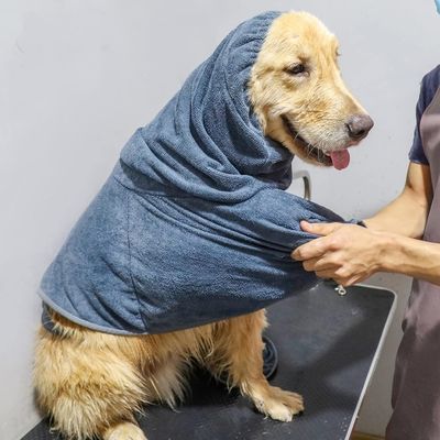 Petopia Peignoir en microfibre pour chien