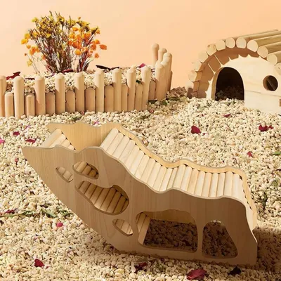 Pet Planet Hamsters Cachette en bois