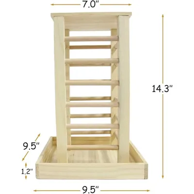 Pet Planet Lapins Nourrisseurs en bois