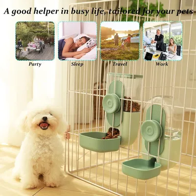 Pet Planet Lapins et Caviares Distributeur d'eau et de nourriture suspendu