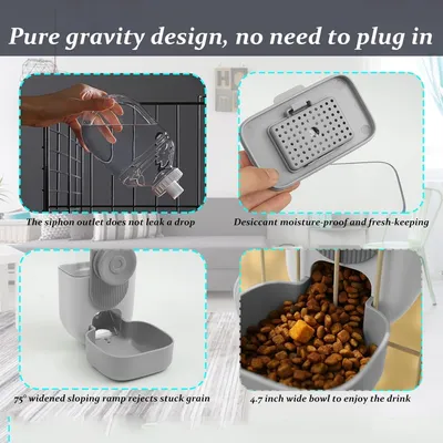 Pet Planet Lapins et Caviares Distributeur d'eau et de nourriture suspendu