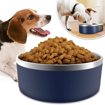 Pet Planet Bol alimentaire en acier inoxydable double 42oz