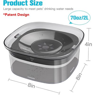 PurrfectFun Bol d'eau pour chien et chat - 2L