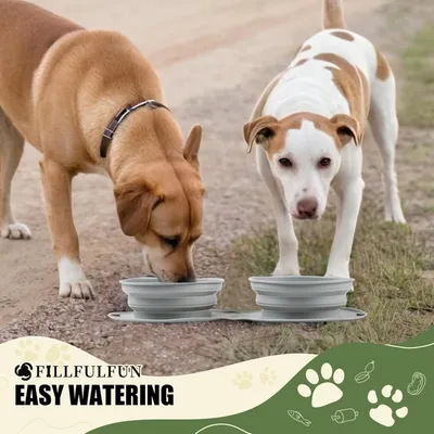 Pet Planet Comedero plegable para perros con alimentación lenta