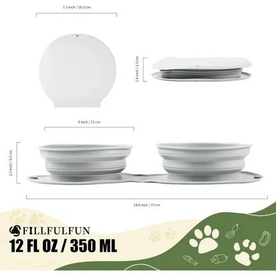 Pet Planet Chiens Bol pliable avec ralentisseur d'alimentation