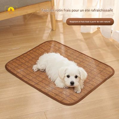 Petopia Alfombrilla refrescante de mimbre para perros y gatos