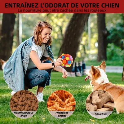 ZooVenture Indestructible Balle À Renifler Pour Chien