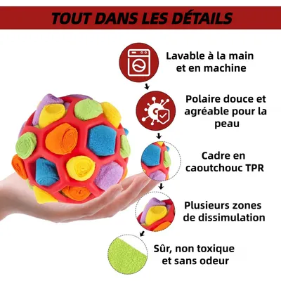 Pet Planet ZooVenture Indestructible Balle À Renifler Pour Chien