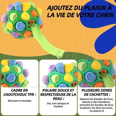 ZooVenture Indestructible Balle À Renifler Pour Chien