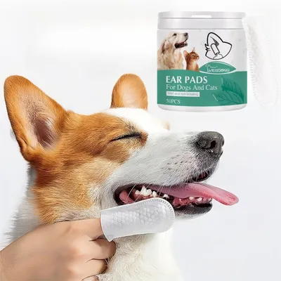 Pet Planet Doigtier de nettoyage d'oreilles pour chats et chiens
