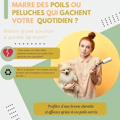 Pet Planet Rouleau anti poils pour animaux