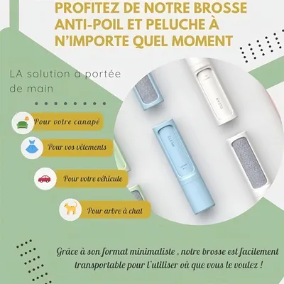 Pet Planet Rouleau anti poils pour animaux