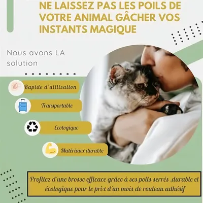 Pet Planet Rouleau anti poils pour animaux