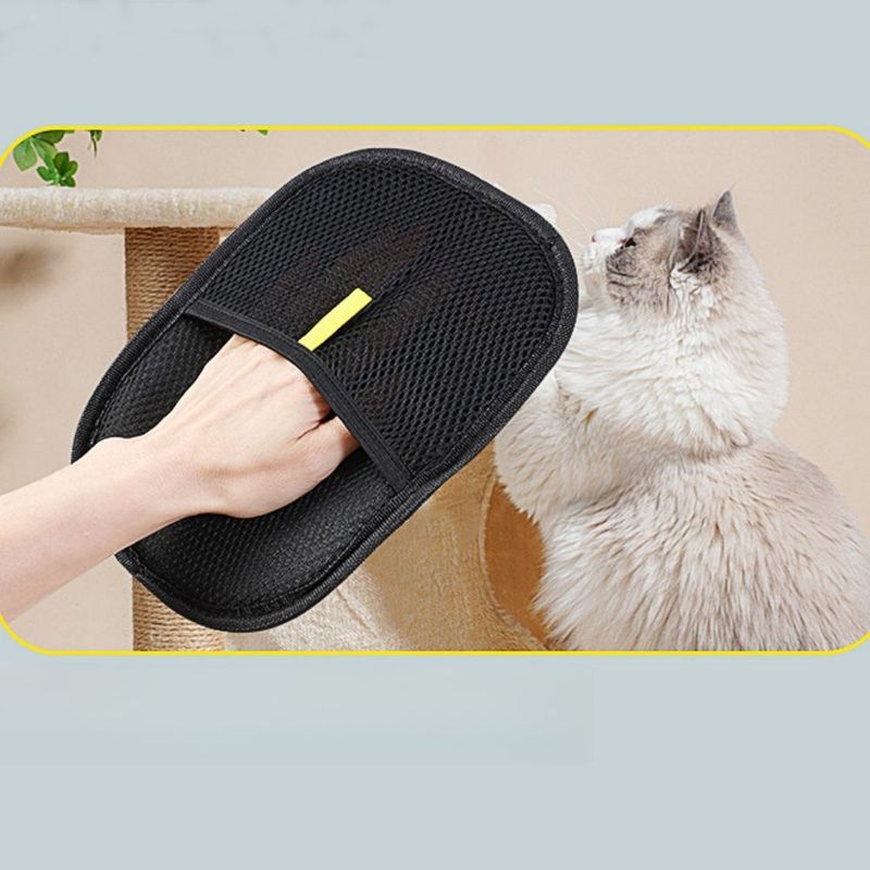 Petopia Gant de toilettage double face pour chien et chat