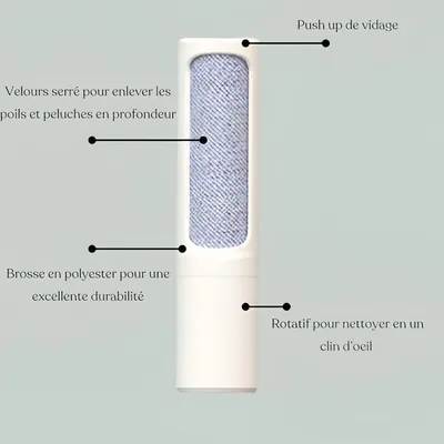 Pet Planet Rouleau anti poils pour animaux