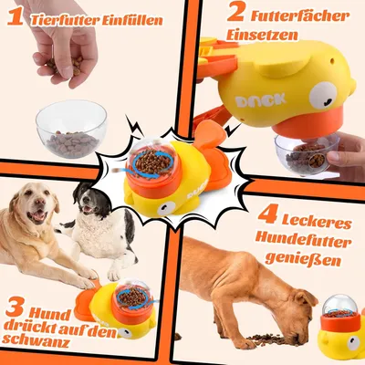 Distributeur interactif de friandises pour chiens - Canard