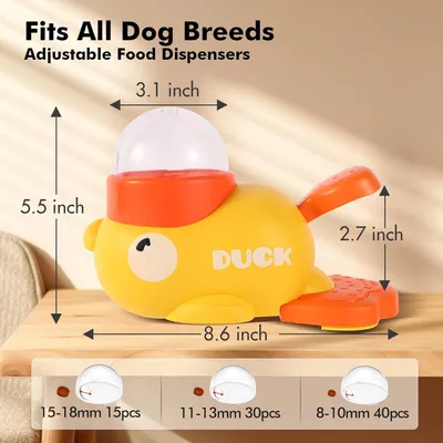 Distributeur interactif de friandises pour chiens - Canard