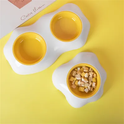 Pet Planet Gamelle anti débordement double compartiment