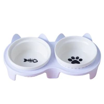 Petopia Ensemble de bols en céramique pour chat