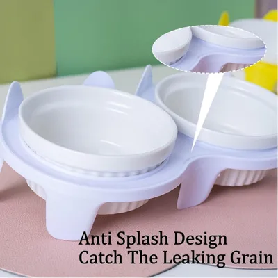 Petopia Ensemble de bols en céramique pour chat