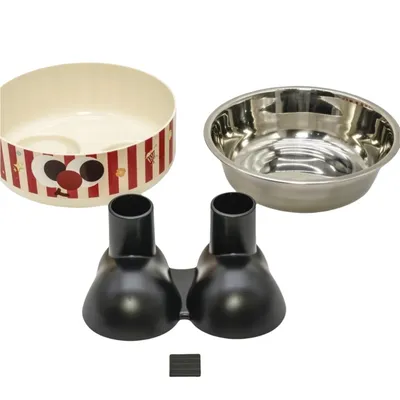 Petopia Bol pour animaux à pattes hautes en acier inoxydable