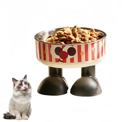 Petopia Bol pour animaux à pattes hautes en acier inoxydable