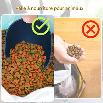 Pet Planet Cuchara medidora para comida de perro con mango de clip