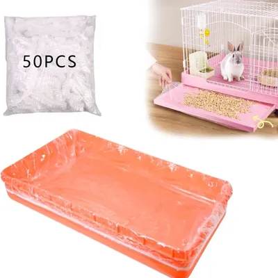 FurryFusion Lot de 50 doublures jetables pour cages de petits animaux