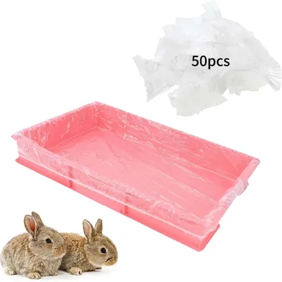 FurryFusion Lot de 50 doublures jetables pour cages de petits animaux