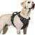 Harnais Anti-Traction Chien 3 Boucle,Attache Devant Réfléchissant Noir T.S