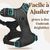 Harnais Anti-Traction Chien 3 Boucle,Attache Devant Réfléchissant Noir T.S