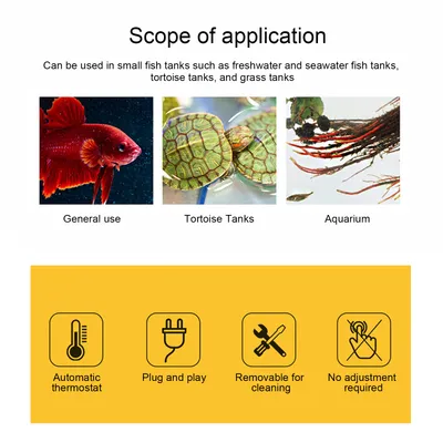 Tortue cylindre Mini fish tank barre chauffante 110V