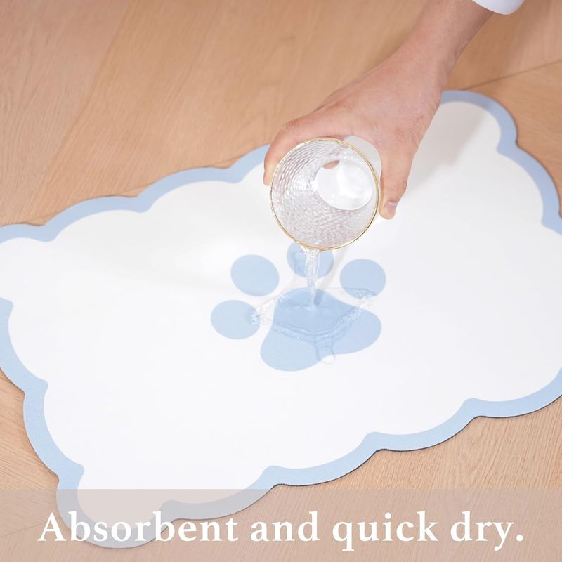 UAMLY Tapis absorbant pour gamelles d'eau et de nourriture pour chats