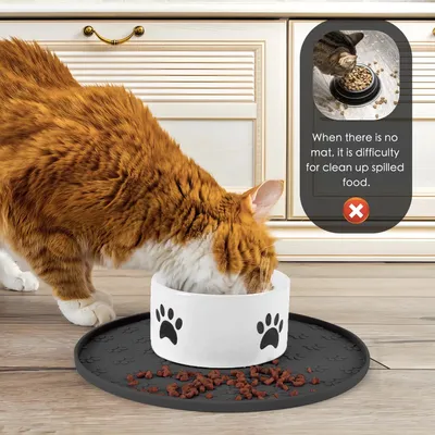 UAMLY Tapis en silicone pour aliments pour animaux