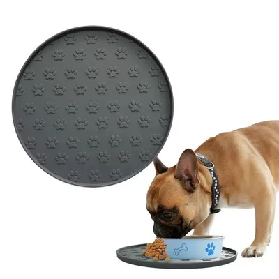 UAMLY Alfombrilla de silicona para comida de mascotas